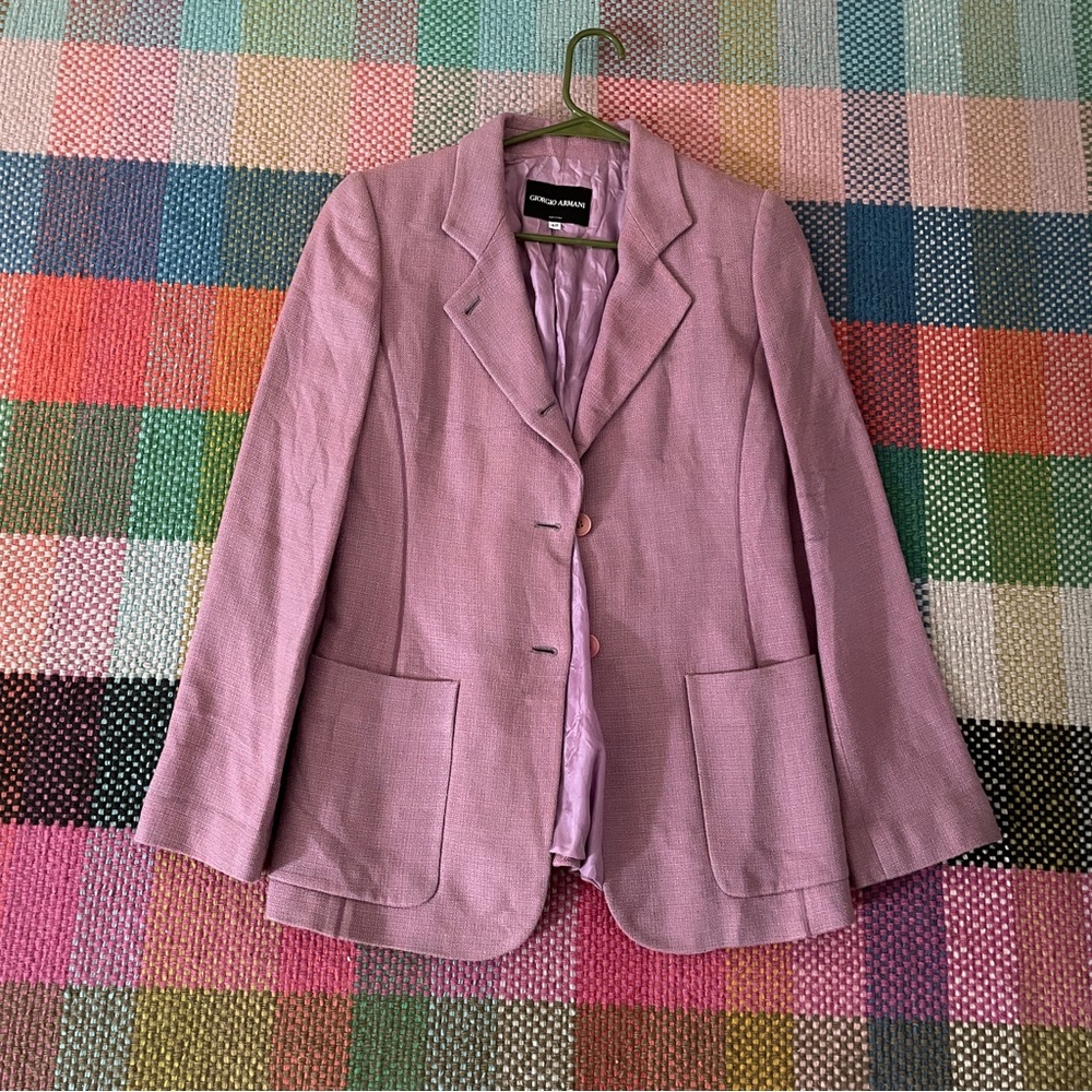 Giorgio Armani purple blazer size 40